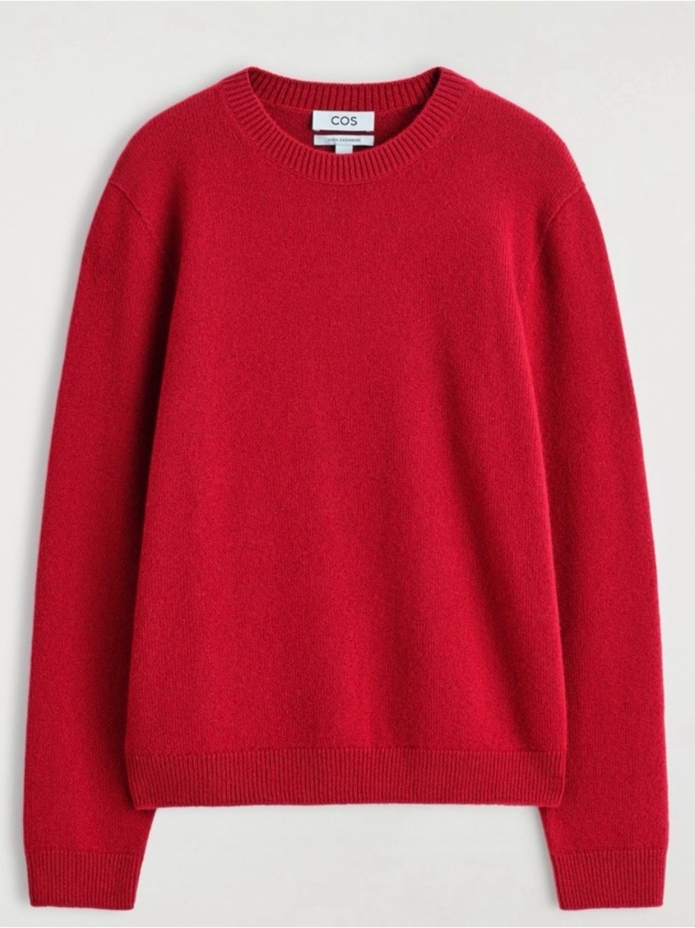 COS - cashmere crew neck jumper (burgundy)